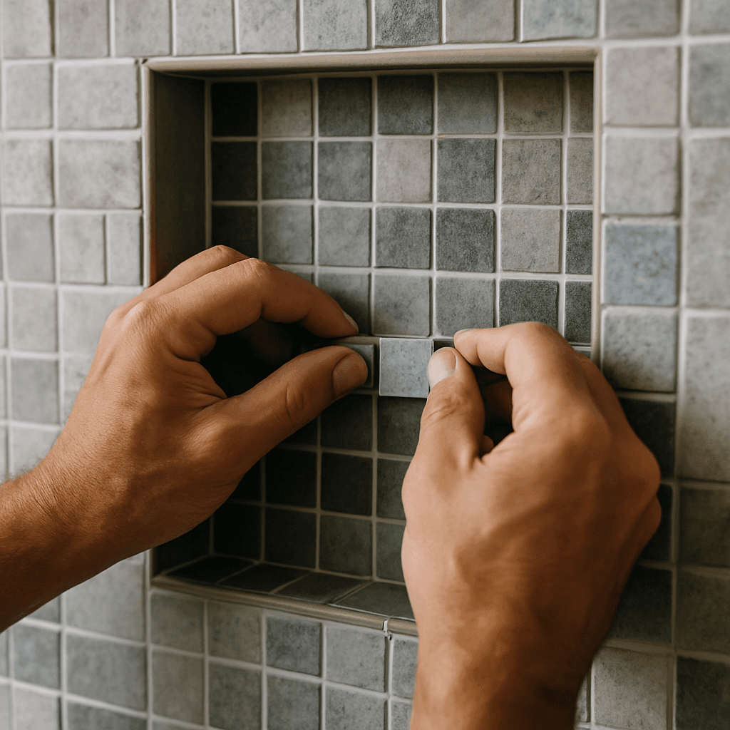Mosaikverlegung